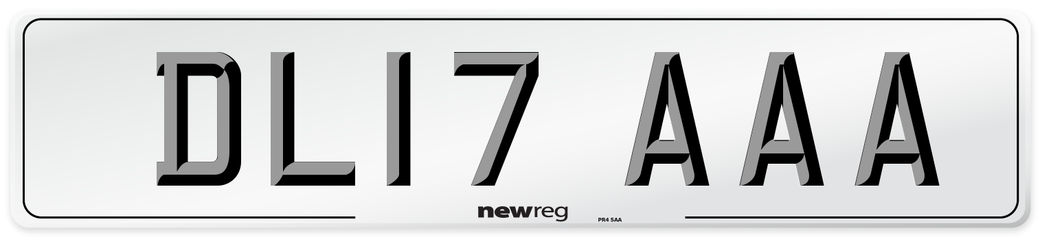 DL17 AAA Number Plate from New Reg